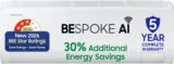Samsung Bespoke AI 2026 Model 1 Ton 3 Star Split Inverter with Wi-fi Energy Saving, Voice Control, Powerful Cooling, Copper, 4 Way swing, 5 Step Convertible AC(AR50H12D1LHNNA , AR50H12D1LHXNA, White)
