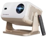 Crossbeats Lumex Cine Smart Home Projector 4k Ultra HD, Native 1080p, Mini Projector for Room,16000 Lumens Android OS, Built-in – Netflix, Prime, YouTube, Portable, Speaker, WiFi, 300″ Display Cinema