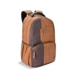 Gear Vintage 2 Faux Leather(Without Antitheft) 19″/34L Large Water Resistant Laptop Backpack/Casual Backpack/Daypack/Travel Backpack/College Bag For Men/Women(Brown-Tan)