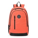 Gear Eco4 19L Small Water Resistant School Bag/Casual 4 Compartment Backpack/Travel Daypack/Kids Bag/College Bag for Boys/Girls/Men/Women (Orange-Black)