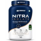 Bigmuscles Nutrition Nitra Isolate [1kg, Rich Chocolate] 32g Protein | 10g EAA | Whey Protein with Bromelian For Faster Absorption | Informed Choice UK Certified | No Added Artificial Sweeteners, Flavours