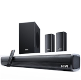 Mivi Fort Hip-Hop 4000 400 Watts Cinematic Home Theatre, 5.1 Channel, Multiple EQ & Input Modes, BT v5.3, Remote Accessibility, Made in India Sound bar