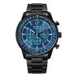 Citizen Stainless Steel Analog Blue Dial Black Strap Men’s Watch-Ca4505-80L