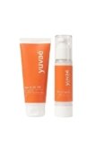 yuvaé Ride or Die Daily Reset Face Cleanser & Barrier Shield Moisturising Face Cream Skincare Duo, Cleanses, Brightens & Protects Skin, 100g + 50g