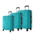Safari Genius Alley Set of 3 (Cabin + Medium + Large) Trolley Bags Hard Case Polypropylene, 4 Wheels, 360 Degree Wheeling Luggage, Suitcase for Travel, Trolley Bags for Travel, Deep Forrest