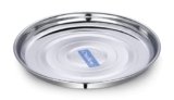 Neelam Stainless Steel 13, 22 Gauge Diamond Thali, Perfect for Daily Use, Special Occasions, Durable Quality Food Grade Material, Stylish Look, Ideal for Home & Restaurant, for Lunch, 29.5 cm