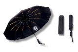 Sarvah 3 Fold Umbrella for Men & Women (Black) | Auto Open Close | UV & Rain Protection | Windproof Compact Travel Umbrella | Lightweight | 106 cm Diameter