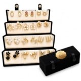 ZEVRA LUXURY 12 Pairs Set Earrings for Women Girls