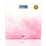ANT Flora Ruby Digital Personal Weighing Scale for Body Weight, 180kg Capacity, High Precision Strain Sensor, LCD Backlit Display, 5mm Tempered Glass, Auto On/Off, 40 Months Warranty