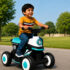 Miss & Chief Zoom Car_ATV, Battery operated with light & music,MP3 player, bluetooth & USB Car Battery Operated Ride On(Blue)