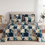 BSB HOME 240 TC Cotton Double Bedsheet with 2 Pillow Covers, Ultra Soft Breathable Bed Sheet Set, Skin Friendly, Fade Resistant & Easy Care Bedding for Home, 90 x 100 Inches – Turquoise Blue