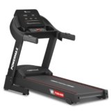 PowerMax Fitness TDM-96B 4HP DC Treadmill for Home | 110KG Max User Running Machine | 14km/hr Top Speed, 4-Level Manual Incline | Bluetooth for app, Speaker, Mp3 | Foldable Cardio Machine, LED Display