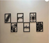 Kenware Wooden Wall Decor Hangings Living Room, Bedroom, Kitchen, Office(20 cm X 14 cm, black)