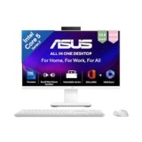ASUS V440 (2026),i5-14th Gen,Intel Core 5 210H,Intel iGPU,16GB/512GB,FHD,23.8″(60.45 cm),Win 11,M365 Basic(1Y),Office 24,White,5.46 kg,V440VA-KWC5001WS,with Wireless Keyboard & Mouse,All in One PC