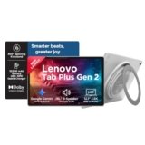 Lenovo Tab Plus Gen 2 with JBL 9-Unit Speaker System | WiFi only | 12.1″ 2.5K Display, 800nits Peak Brightness |8GB RAM + 256GB ROM (Expandable Upto 2TB)| MediaTek Dimensity 7400| 10200mAh | White