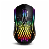 Ant Esports GM700 Wireless Gaming Mouse |4800 DPI Adjustable Sensor |11 RGB LED Modes | Lightweight Honeycomb Design |2.4GHz Low Latency |Rechargeable Battery | Ergonomic Mouse for PC & Laptop | Black
