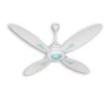 USHA Bloom Series Dahlia 100% Copper Motor 4-Blade BLDC Ceiling Fan | Bi-Directional | Sleep/Boost/Timer Modes | RF Remote | Dust-Resistant |3Y Motor & 2Y PCB Warranty (White & Light Green)