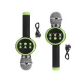 TRIDEO Karaoke crophone and Speaker Set for Home Entertainment. Kid-Friendly cropho with Portable Speaker, Perfect for Karaoke Parties, Birthday Celebrations, and Music Enthusiasts