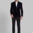 PARK AVENUE SB2 BTN SHAWL LAPEL SUPER SLIM FIT Solid Men Suit