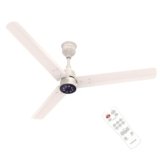 Polycab Wizzy Plus LED 1200mm BLDC Ceiling Fan with Remote|BEE 5 Star Rated, Higher Air Delivery|LED Indicator,Reverse,Boost,Sleep and Breeze Mode,Free Installation |3 Years Warranty (Beige Rosegold)