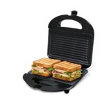 ITALIA 750W Grill Sandwich Maker & Panini Press | Non-Stick Plates for Easy Cleaning | Compact Design with Handle Lock & Cord Storage | Overheat Protection