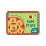 GO DESi Ghee Patisa – 200 grams | With Pure Cow Ghee | No Palm Oil | Soan Papdi | Indian Sweets