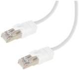 Amazon Basics Cat 7 Ethernet Cable, RJ45 LAN Patch Cable, 10 Gigabit High-Speed Internet Network Cable for Security Camera, Router, Modem, Gaming & PC, 25 Feet (7.62 m), White