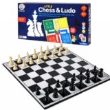 Ratna’s Little Chess and Ludo 2 in 1 Board Game for Family, Enhances Strategy Building and Concentration for Kids Ages 5+ Years