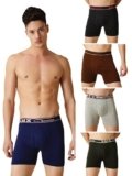 LUX Champion Men’s Long Trunk | 100% Super Combed Cotton | Breathable, Light & Comfortable Lux Underwear | Pack of 5 (Color May Vary)-75cm Assorted