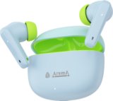 Aroma NB126 Force Plus Upto 50Hr Playtime*, Fast Charging, Dual Pairing, Heavy Bass Bluetooth(Sky Blue & Lime Green, True Wireless)