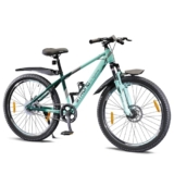 Lifelong Strong 26T SS Single-Speed Bicycle for Men | Durable Steel Frame, Aluminium Stem | Quiet Bushless Chain | Double Disc Brakes | Adjustable Saddle | Reflectors for Safety | Cycle for Adults