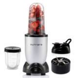 NutriPro Juicer Mixer Grinder – Smoothie Maker – 500 Watts (2 Jars & 1 Blade, Silver) – 2 Year Warranty