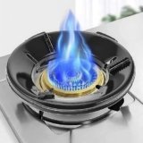 THE SR BRAND Black Gas Saver Burner Stand (4 Legs Supported For Indian Gas) 0.7Mm(Pack Of 1) Black-Metal