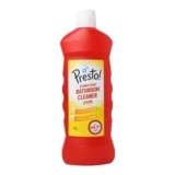 Amazon Brand – Presto! Disinfectant Bathroom Cleaner Liquid | Lemon | 1 Litre | Pack of 1 | Kills 99.99% of Germs | Suitable for Bathroom Floors, Slabs, Tiles, Sinks, Taps