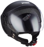 Studds EPS FEMM Super Open Face Helmet (Matt Black, XS)