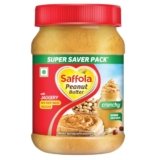 Saffola Peanut Butter with Jaggery, Crunchy 850 gm | High Protein Peanut Butter | No Refined Sugar