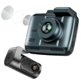 Boat Hive Dashcam F1, 4K Ultra HD Front & Full HD Rear Recording, Sony STARVIS, ADAS Voice Commands, Dual Channel Recording, GPS Route Log, Wi-Fi, 150° Wide FOV, Smart Parking (Steel Blue)