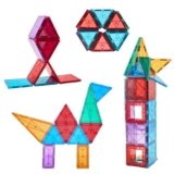 Amazon Brand – Jam & Honey 28 Pieces Magna Tiles Building Blocks for Kids | STEM Toy | Magnetic Toys | Great Birthday Gift | Toys for Kids |Educational & Creative Toy