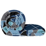 MollisHomes Single Bed Comforter 180 GSM Reversible Microfiber | Comforter Single | AC Comforter Single Bed | Lightweight All Season Comforter | Blanket Single Size – Blue & Navy Blue
