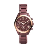 Fossil Modern Courier Analog Red Dial and Band Women’s Stainless Steel Watch-BQ3281