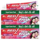Dabur Red Bae Fresh Gel – 600gm (300gm*2) | Fights Bad Breath, Cavity Germs and Plaque | 12hr Freshness | Activ Germ-Kill formula