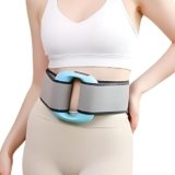 Belly Massager Belt Electric Fascia Massager for Abdomen Waist Slimming Body Shaping Vibration Heat Therapy Portable Abdominal Toning Device (MULTICOLOR)