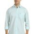 Men Green Textured Polo Neck T-shirt