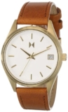 MVMT Leather Analog White Dial Women’s Watch-28000412-D, Band Color-Brown