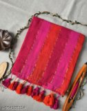 MITHU RANI TEXTILE Striped Baluchari Cotton Blend Saree(Pink)
