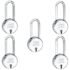 Link® Atoot Extra 70mm Padlocks 5Pcs Set | 1 Crore Key Combinations | Stainless Steel Body | Hardened Shackle | 9 Brass Levers | Made in India | 3 Silver Keys with Keychain | 3Kyes for Each Padlock