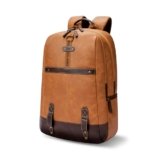 Gear Anti Theft Faux Leather Compartment Water Resistant Laptop Backpack