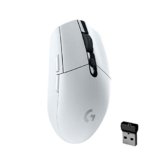 Logitech G304 Lightspeed Wireless Gaming Mouse, Hero Sensor, 12,000 DPI, Lightweight, 6 Programmable Buttons, 250h Battery Life, On-Board Memory, Compatible with PC/Mac – White