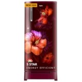 Whirlpool 184 L 5 Star Direct-Cool Single Door Refrigerator with Intellisense Inverter Compressor (205 WDE ROY 5S Inv WINE SPRING-Y, Red, 2026 Model)
