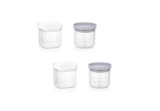 Aristo 201 Airtight Breeza Square Container For Kitchen Storage, Plastic Boxes For Storage, Kitchen container 500ml Set of 4 – Color May Vary